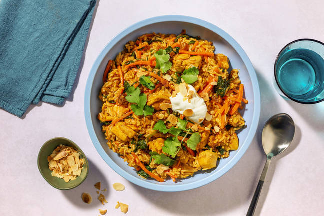 One-Pot Indian Chicken & Jewelled Biryani
