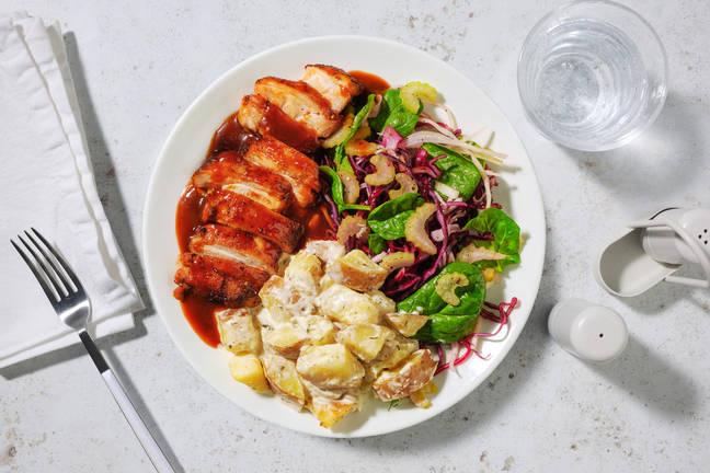 BBQ Chicken & Creamy Potato Salad