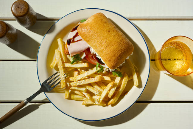 Smoked Ham, Ricotta & Red Pesto Ciabatta