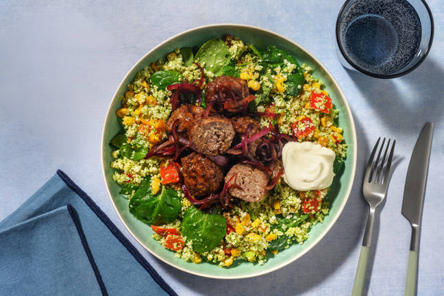 Sticky Onion Beef & Pork Meatballs