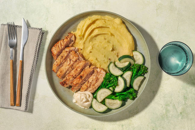 Honey Garlic Chicken & Creamy Mash