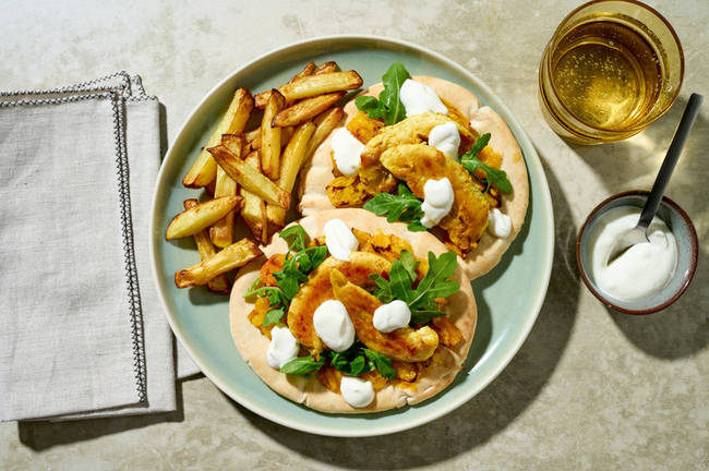 Moroccan Chicken & Smashed Pumpkin Flatbreads