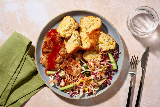 Old Bay Fried Chicken & Creamy Slaw