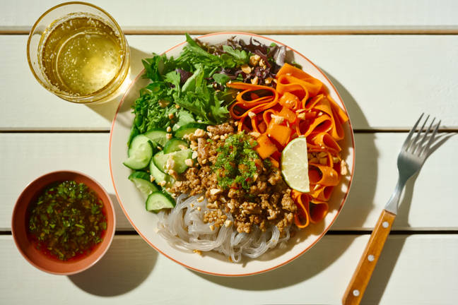 Thai Pork Glass Noodle & Carrot Ribbon Salad