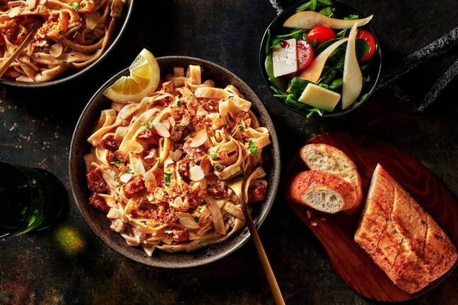 Creamy Chorizo & Fresh Fettuccine Feast