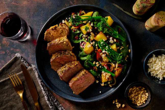 Herby Roast Sirloin & Baby Broccoli Salad