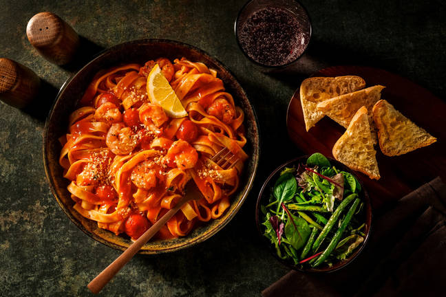 Luxe Prawn Fresh Fettuccine Arrabbiata