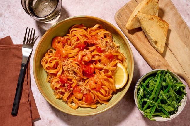 Luxe Prawn Fresh Fettuccine Arrabbiata
