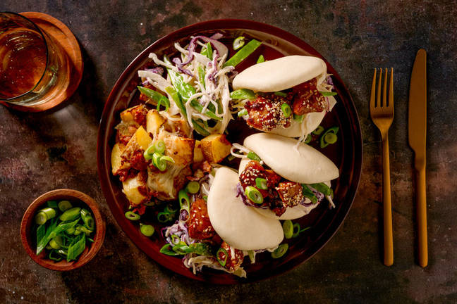 Sticky Sesame Chicken Bao Bun Banquet