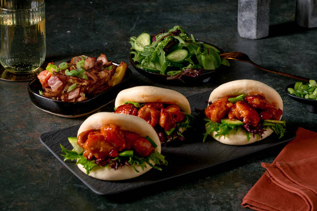 Korean Garlic-Soy Chicken Bao Bun Banquet