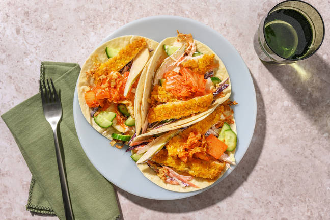 Express Plant-Based Crumbed Chick'n Tacos