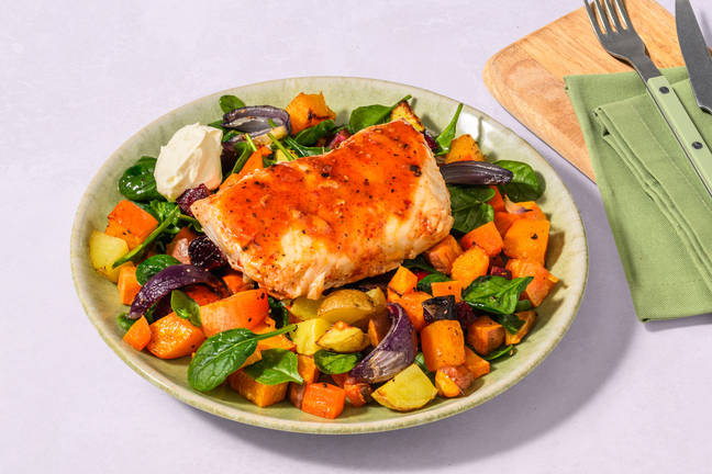 Honey-Harissa Glazed White Fish 