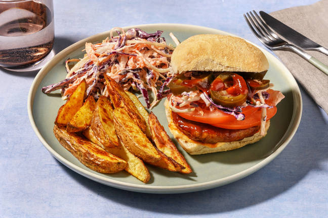 Sticky Chutney Plant-Based Burger