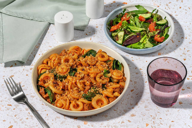 Herby Plant-Based ‘Beef’ Orecchiette