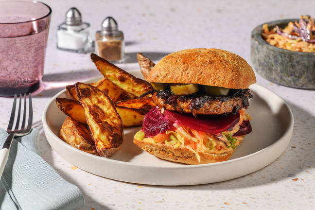 Sticky Chutney Plant-Based Burger