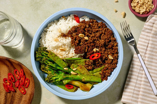 Plant-Based Mince & Green Veggie Stir-Fry