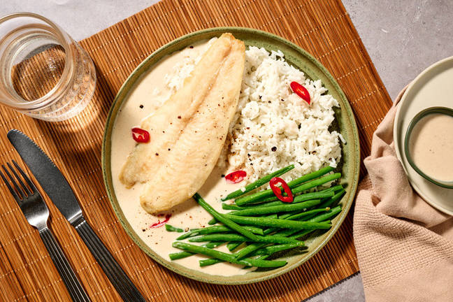 Cambodian-Style Steamed Fish Curry & Rice