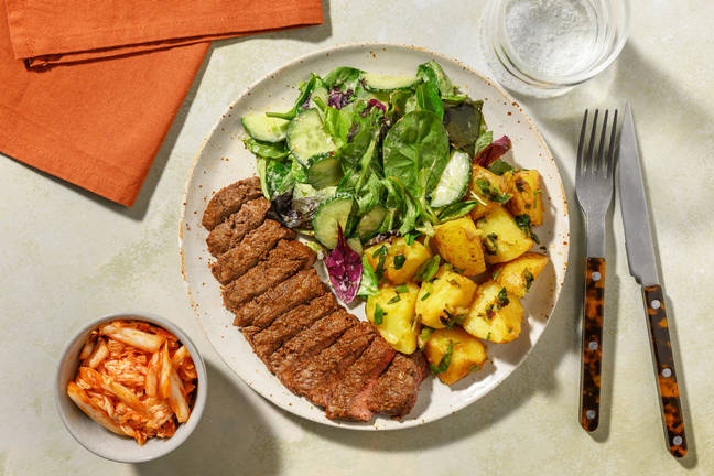 Sizzling Spiced Beef & Spring Onion Potatoes