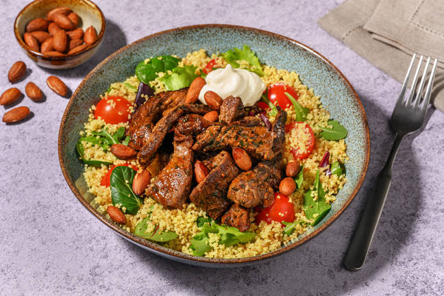 Fuss-Free Mediterranean Beef Couscous Bowl
