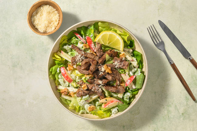 Quick Herbed Beef & Apple-Celery Salad