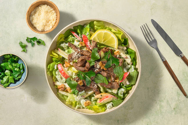 Quick Herbed Beef & Apple-Celery Salad