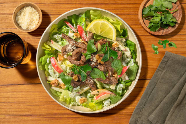 Quick Herbed Beef & Apple-Celery Salad