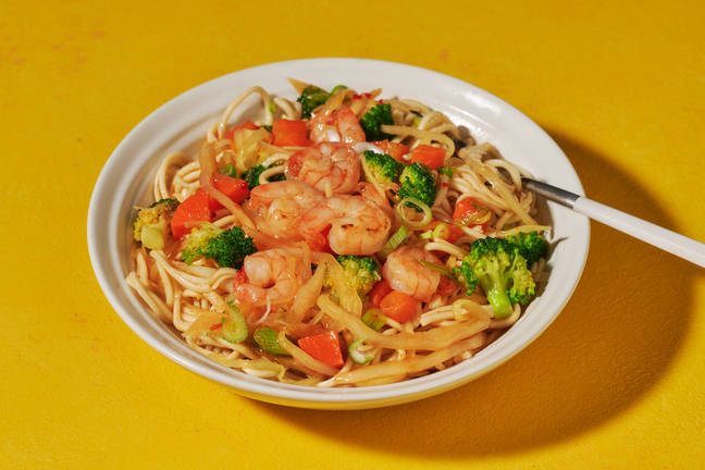 Fast Sweet Chilli Prawn & Veggie Stir-Fry