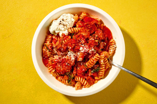 Superquick Chorizo & Ricotta Fusilli