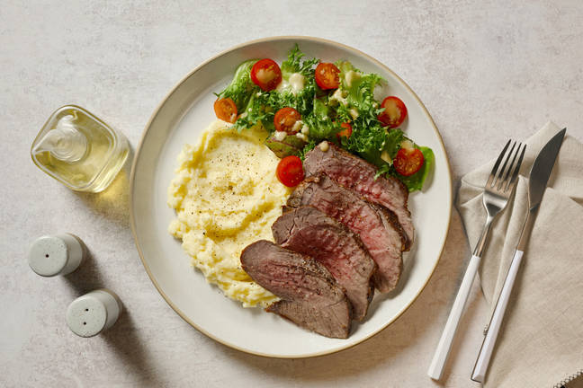 Beef Rump & Parmesan Sweet Potato Mash