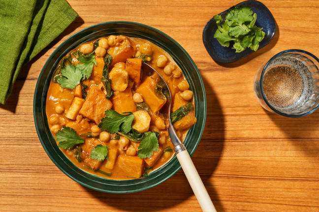 Spiced Chickpea & Roast Pumpkin Soup