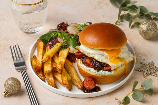 Ultimate Chorizo & Fried Egg Brunch Burger