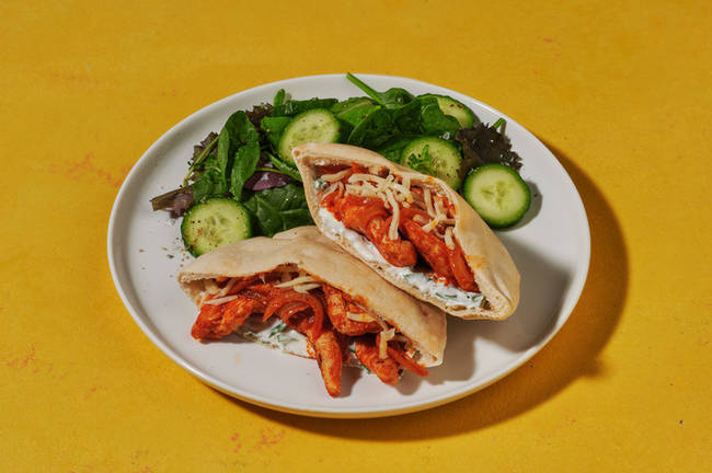 Fast-Fired Tandoori Chicken Pita Pockets