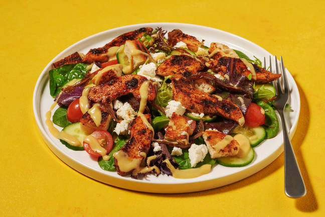 Fast Chicken, Sticky Onion & Fetta Salad