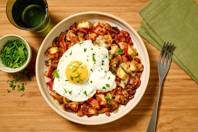 Austrian Bacon, Mushroom & Potato Hash 