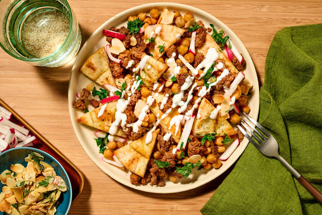 Egyptian Beef & Chickpea Fattah Bowl