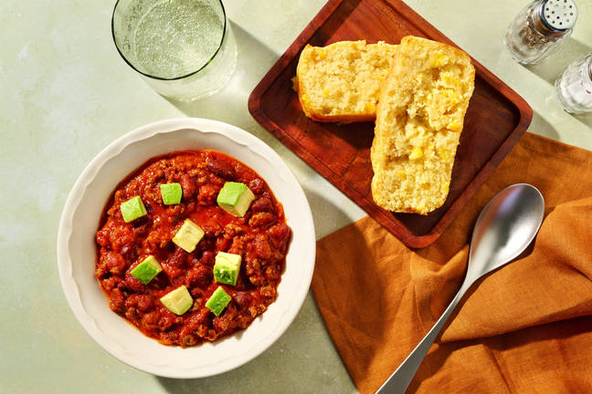 Comforting Beef, Pork & Bean Chilli 