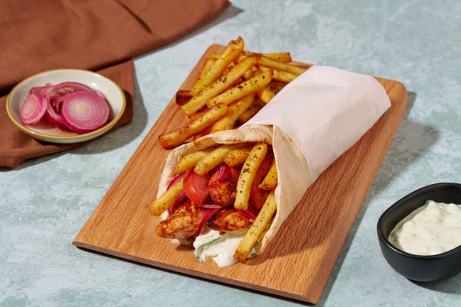 Yiayia's Spiced Chicken & Veg Gyros