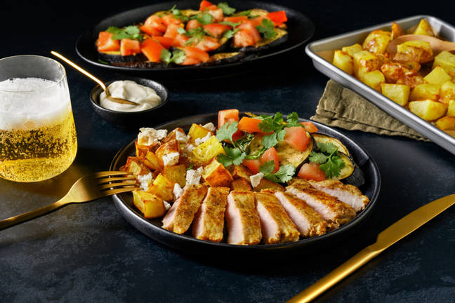 Chermoula Pork & Feta Potato Feast