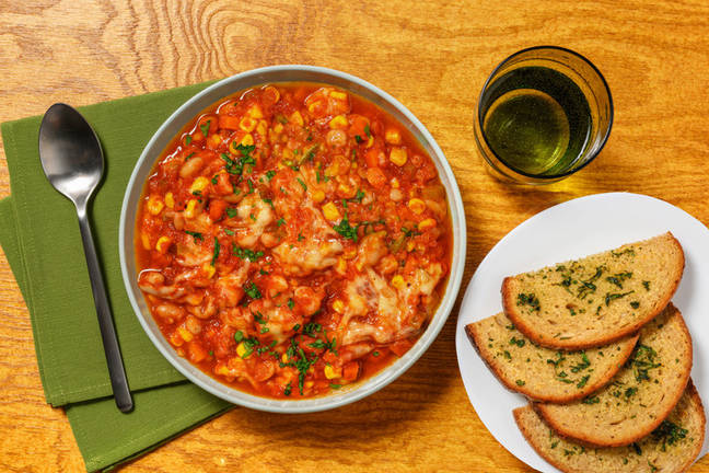 BBQ Baked Beans & Sourdough Garlic Bread