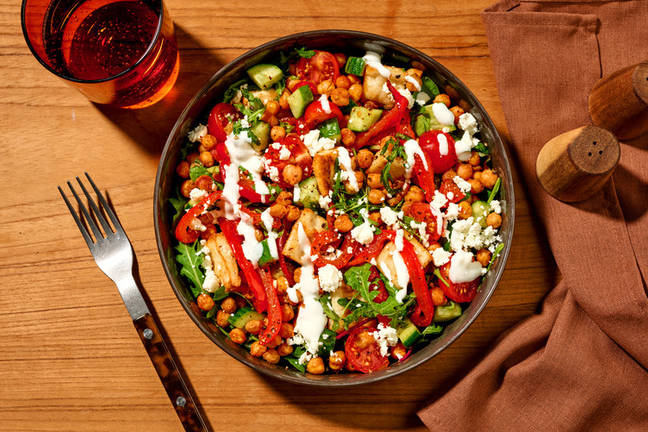 Paprika Roast Chickpea & Capsicum Salad