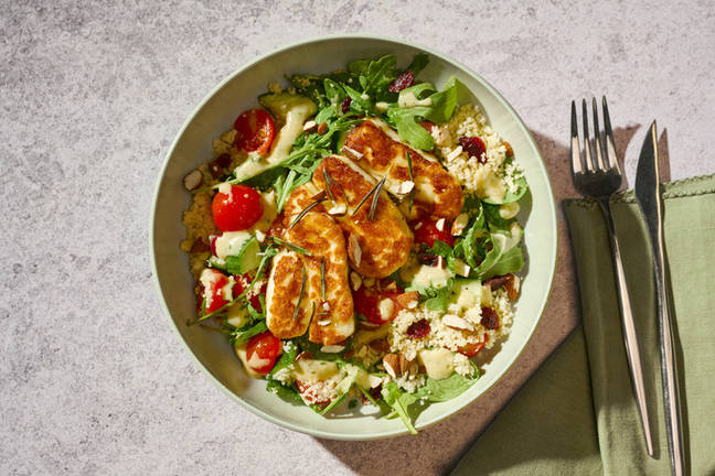 Quick Honey Haloumi & Cherry Tomato Couscous