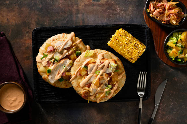 Ultimate Chicken & Bacon Hawaiian Flatbreads