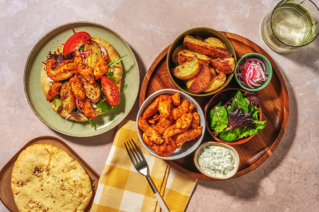 Greek-Style Chicken Gyros Bar