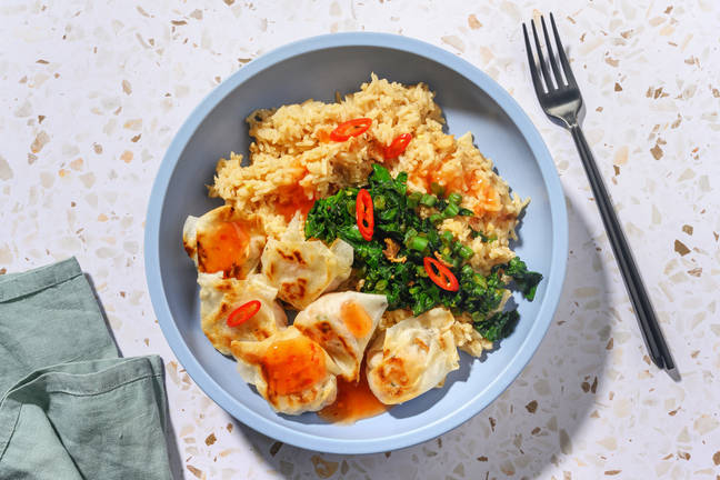 Crispy Prawn Wontons & Egg Fried Rice