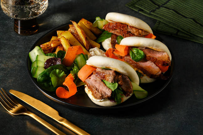 Glazed Beef Rump Bao Bun Banquet