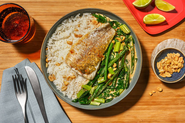 Prime Barramundi & Red Curry Sauce
