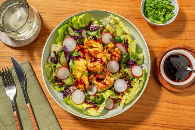Prawn Dumplings & Japanese-Style Salad
