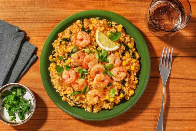 Portuguese-Style Prawns & Tomato Rice