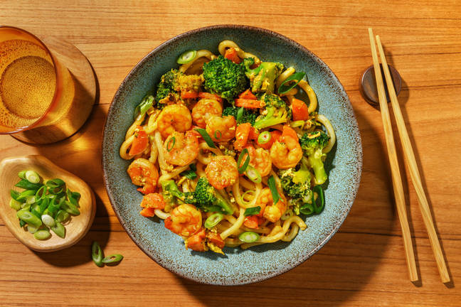 Speedy Southeast Asian Prawn Udon Noodles