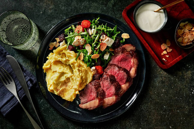 Luxe Lamb Backstrap & Beetroot-Carrot Toss